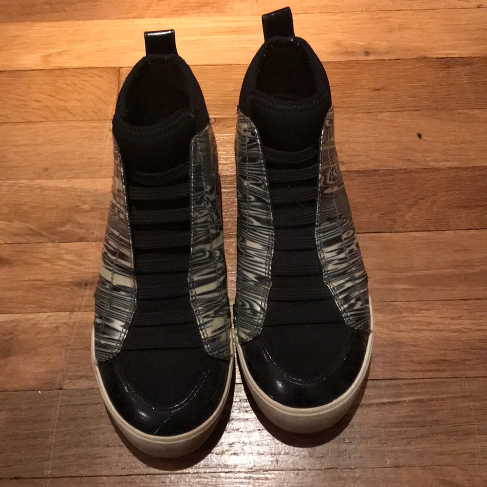 Phillip Lim - black and while slip on sneaker